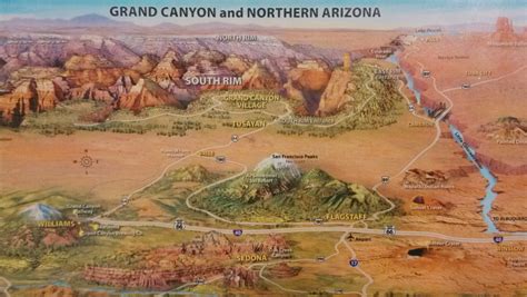 canyons in arizona map.